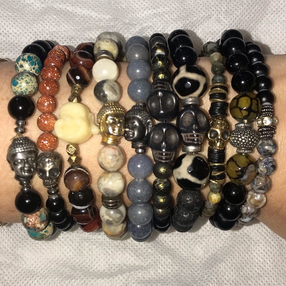 Beaded Stone Bracelet - Picture 2 of 2